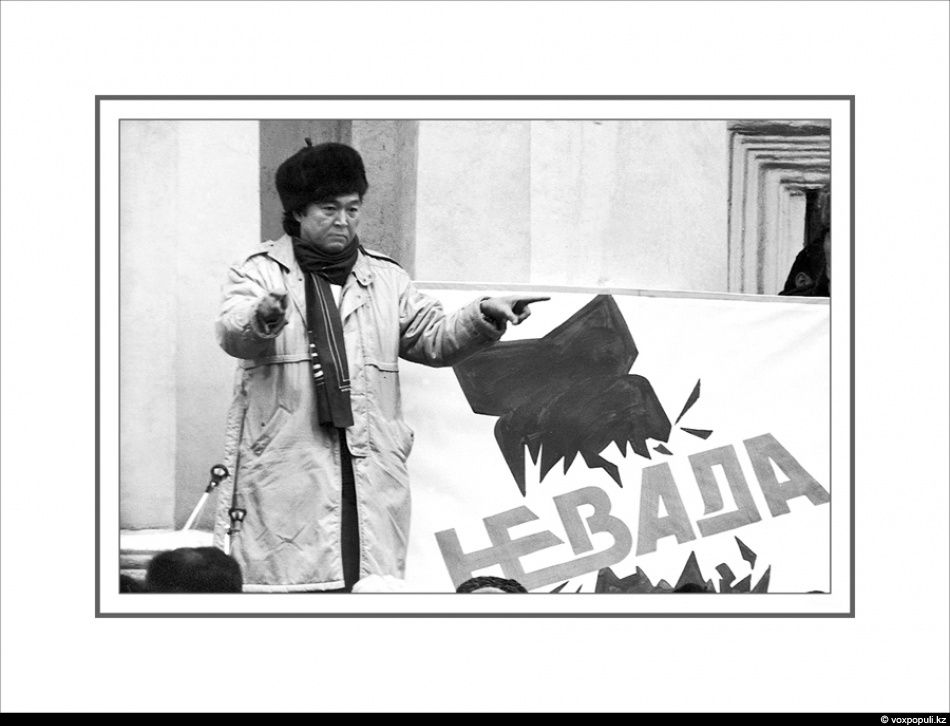 the Kazakh poet Olzhas Suleimenov led an anti-nuclear movement Nevada-Semipalatinsk 