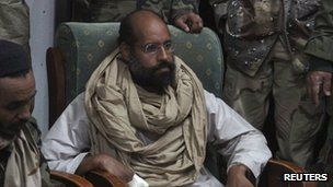 Saif al-Islam Gaddafi was captured in November 2011 while allegedly trying to flee the country