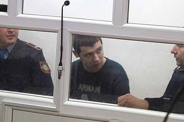 Vladislav Chelakh, 19, the alleged butcher of Arkankergen, at trial