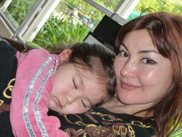 Shalabayeva with daughter Alua. @Facebook