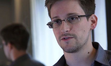 Edward Snowden has withdrawn his request fior political asylum in Russia. Photograph: The Guardian/AFP/Getty Images