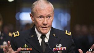 The Senate is currently considering re-appointing Gen Dempsey for a second term in his job