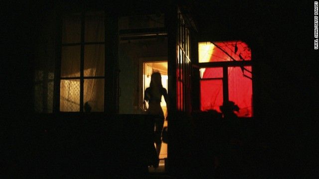 The countries of the former Soviet Union, such as Kazakhstan, where this sex worker is pictured outside a brothel, have been a source of trafficked women. In Russia, researchers estimate more than 500,000 people exist in conditions of modern day slavery, its large economy drawing vulnerable workers from former Soviet Republics and Eastern Europe.