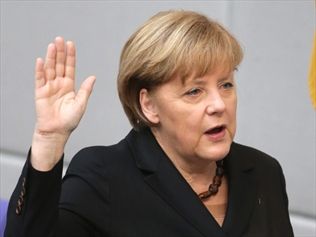 Chancellor Angela Merkel has been sworn in to a third term as Germany's head of government. Source: AAP