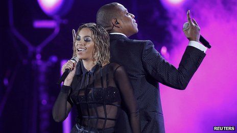 Jay-Z and his wife Beyonce opened the night