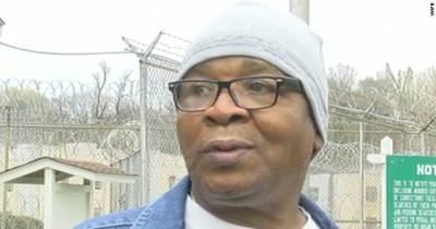 First steps to freedom: Glenn Ford, 64, walks out of a maximum security prison, in Angola, La., after having spent nearly 26 years on death row.