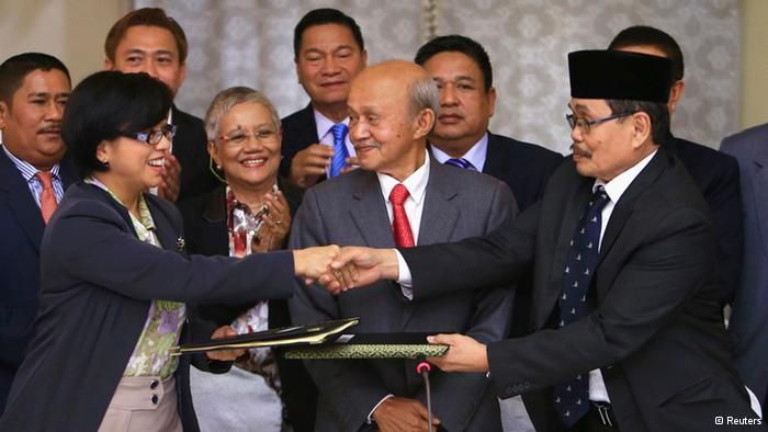 The accord on normalization between Filipino negotiators and the rebel Moro Islamic Liberation Front (MILF) calls for Muslim self-rule in parts of the southern Philippines. In exchange, MILF has agreed to decommission its forces.