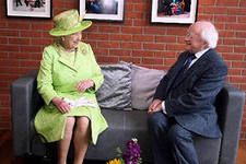 President of Ireland M.D. Higgins and the Queen