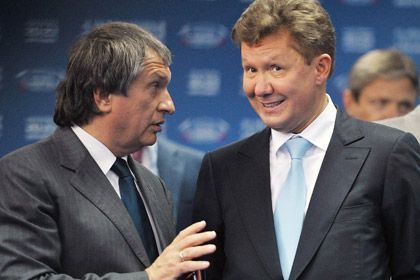 Rosneft CEO Igor Sechin and Gasprom CEO Aleksei Miller. Photo: Kommersant.