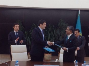 Protocol has been inked between Kazakhstan and India for exploration of Caspian Abai oil block. Photo:aninews.in