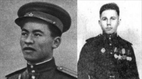 Rakhimzhan Koshkarbayev and Grigory Bulatov were the first who planted the Soviet banner over the Reichstag.   