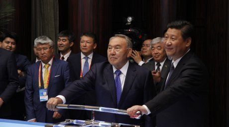 Kazakhstan and China’s Presidents launch construction of a terminal.