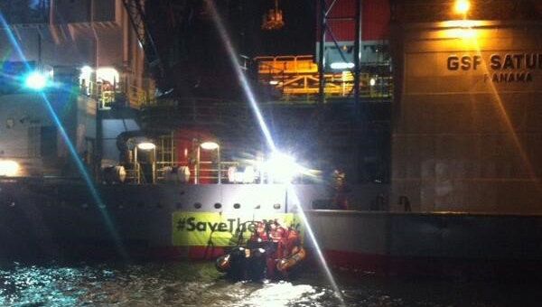 Dutch Police Arrest Greenpeace Activists Blocking Gazprom Platform.