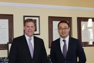 Deputy Minister of Foreign Affairs of Kazakhstan Yerzhan Ashikbayev and Canada’s Minister of Foreign Affairs John Baird