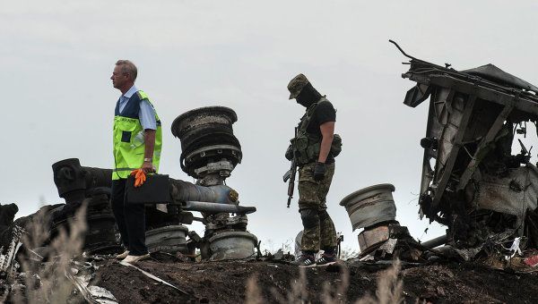 Donetsk, Ukraine - Malaysia Airlines’ Boeing 777 airliner crash site