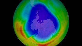 Ozone hole image 22 Sep 2012. Credit: NASA/Goddard Space Flight Center