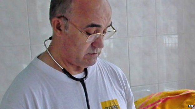 Manuel Garcia Viejo, seen in a file photo, was the second Spanish priest to be repatriated from Africa with Ebola
