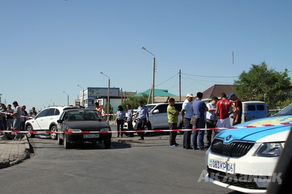 Place of road accident place. Photo from AkZhaik archive.