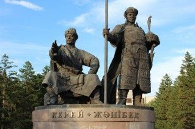 Monument to khans Kerei and Zhanibek in Astana