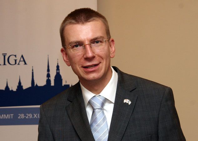 Edgars Rinkēvičs, the foreign minister of Latvia.