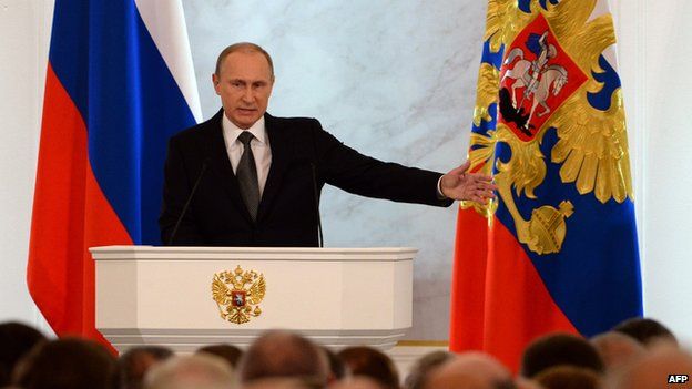 President Putin said Russia must release its full potential in response to Western sanctions