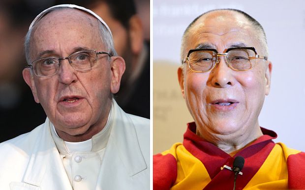 Pope Francis has chosen not to meet the Dalai Lama in Rome this weekend Photo: Getty Images