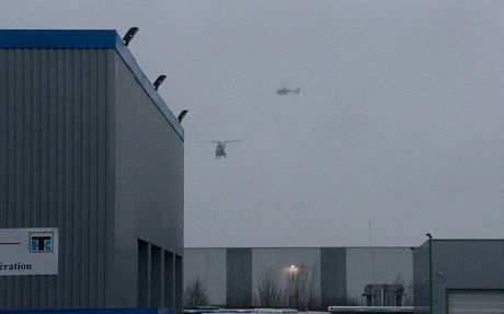 an industrial zone in Dammartin-en-Goele, northeast of Paris 