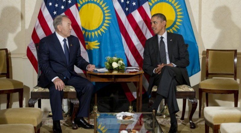 President of Kazakhstan Nursultan Nazarbayev and American President Barak Obama. Photo © AFP