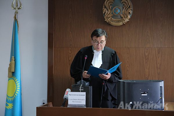 The judge Zhaidarbek Diarov