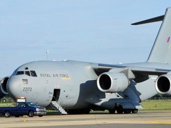  	Boeing C-17 Globemaster III британских ВВС. Фото: Tiffany Deuel / RAF Lakenheath