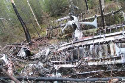  Место крушения Ан-2 под Серовом Фото: пресс-служба ГУ МВД по Свердловской области