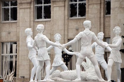 Вокзал, где совершён теракт. Фото: AFP 