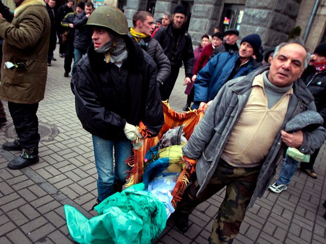 Украина, Киев, 20 февраля 2014 года. Фото: Global Look Press