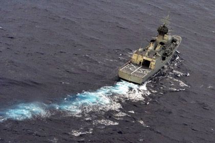  Австралийское поисково-спасательное судно в Индийском океане Фото: Greg Wood / AFP