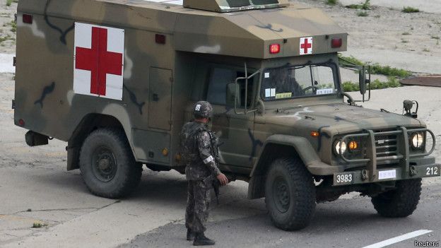 Раненый сержант-пограничник доставлен в военный госпиталь