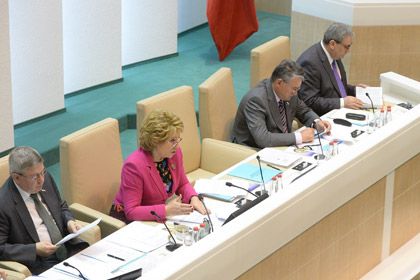 Заседание Совета Федерации Фото: «Коммерсантъ»