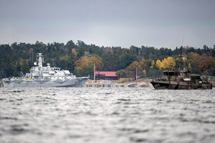 Поиск подлодки в Швеции. Фото: AFP