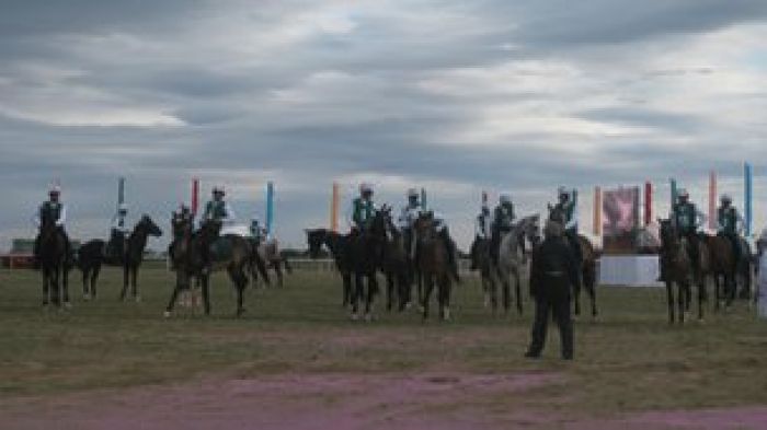 Turkmen president escapes injury in riding accident