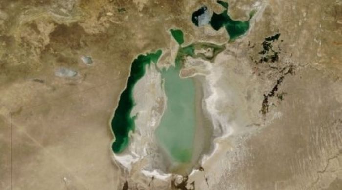 Aral Sea stops dwindling