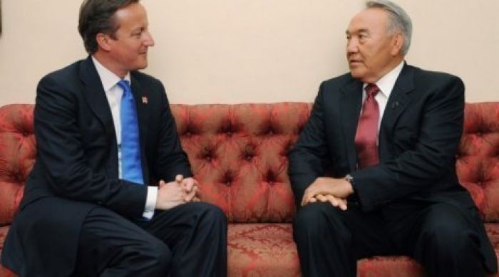 Nursultan Nazarbayev and David Cameron launch oil treatment facility to handle Kashagan oil