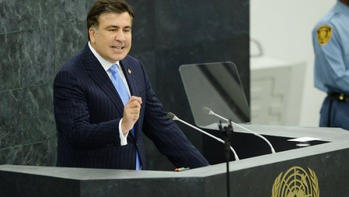 Russian delegation walks out during Saakashvili speech in UN