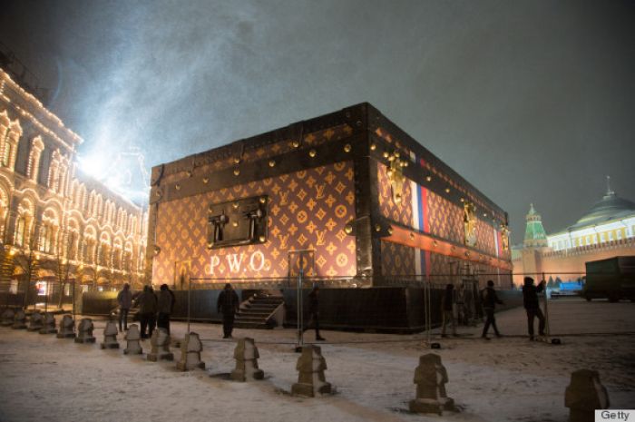 Louis Vuitton's Red Square Trunk To Be Removed After Uproar 