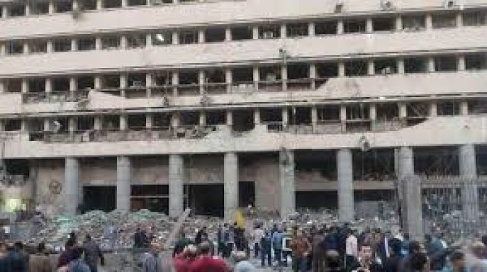 Big explosion hits Cairo police headquarters, killing at least 5 and wounding over 100