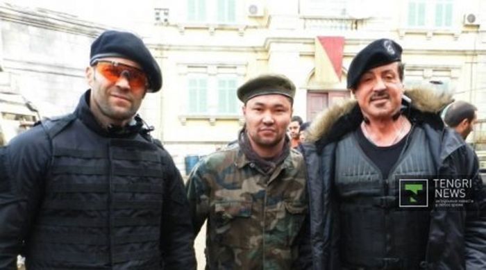 Kazakhstan stunt actor fights Stallone in The Expendables-2