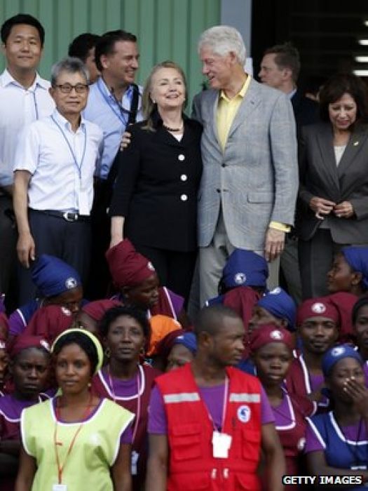 Clintons open Haiti industry park