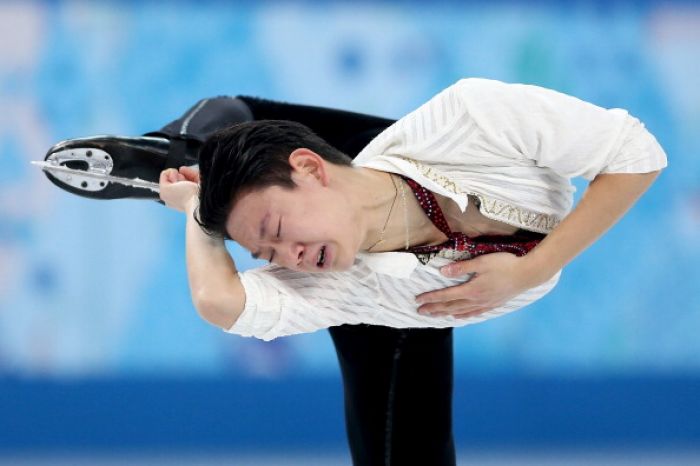 Denis Ten of Kazakhstan Wins Bronze Medal in Olympics Figure Skating 