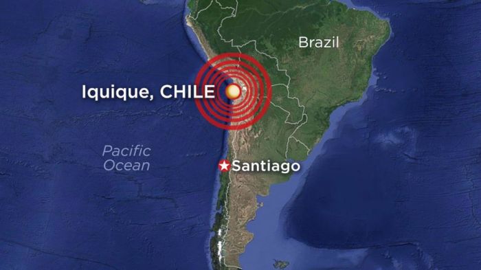 Tsunami alert after 8.2 quake strikes off Chile