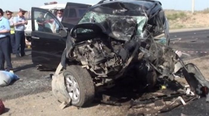 11 killed when SUV collided with passenger bus in Kzyl-Orda