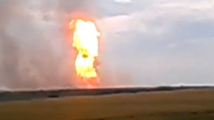 Gas transit pipeline explodes in Ukraine