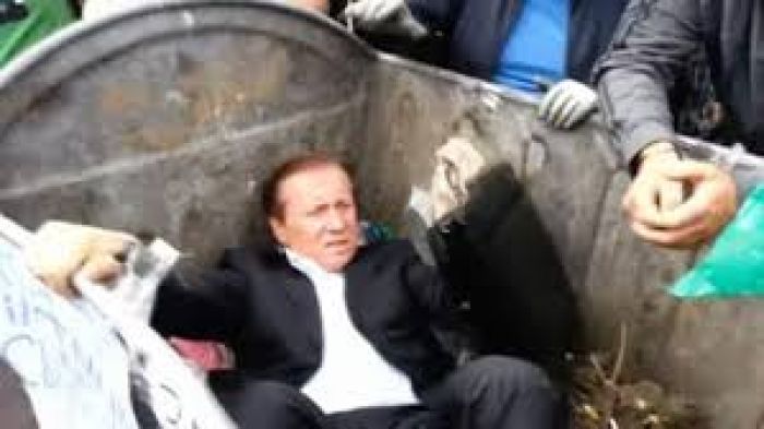 Angry mob throw Ukraine MP into rubbish bin